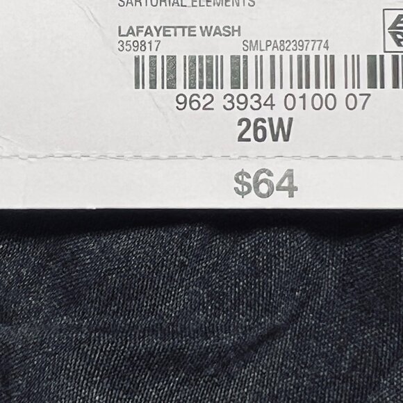 Liz Claiborne Women Wide Leg High Rise Stretch Blue Denim Jeans Plus Sz 26W NWT - Picture 6 of 12